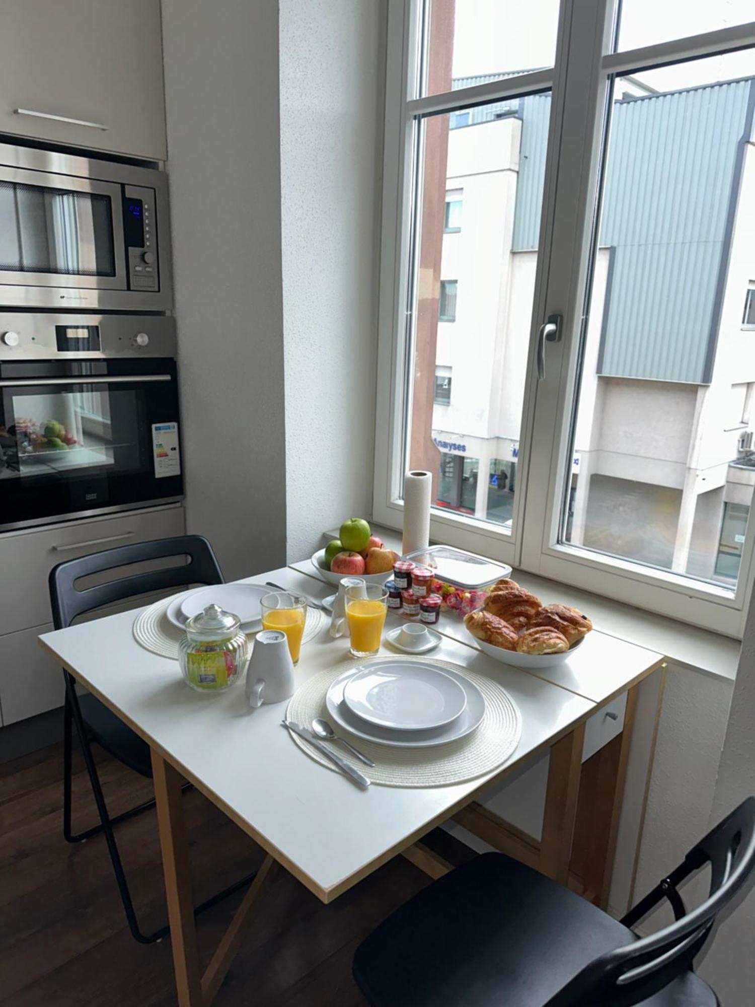#3 Joli appartement T3 Mulhouse centre,Neuf, calme et tout équipé Extérieur photo